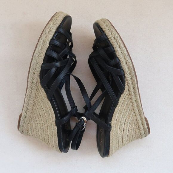 Cole Haan Leather Sandal Wedges Size 9 - Picture 4 of 11